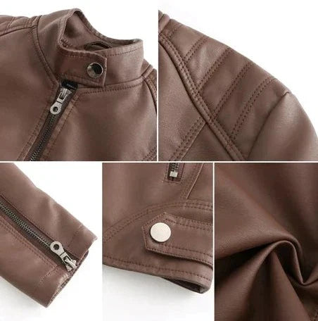 ( Almost Sold Out ) Rose™ | Stylish Leather Jacket